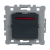 INTRERUPATOR SIMPLU CU LED NEGRU  ELMARK